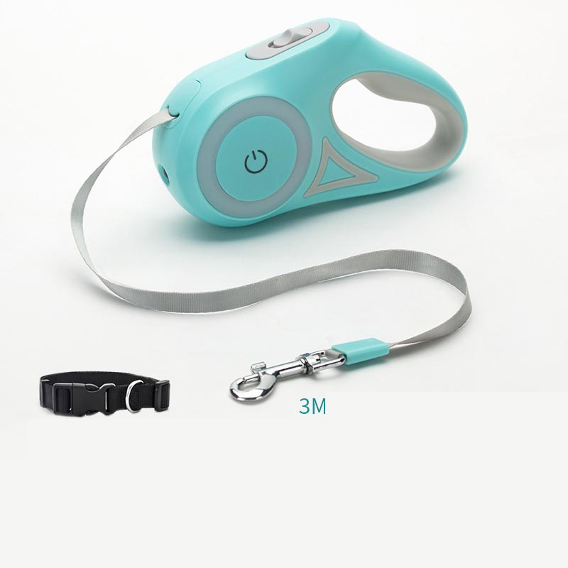 Retractable Dog Leash with LED Spotlight - 3M/5M Length - Biopack Global